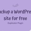 How to backup a WordPress site for free (Easy ways)