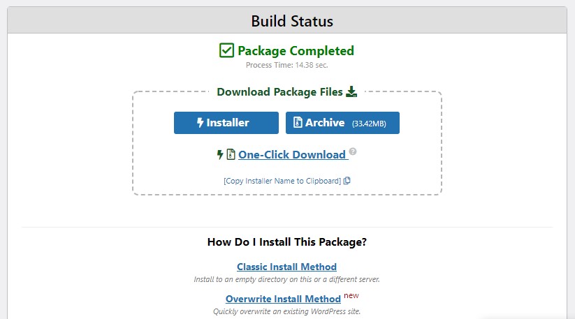 Duplicator build status